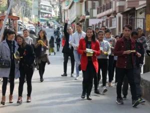 On Nehru Road, you can shop