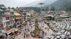 Crowded Hill Station In India